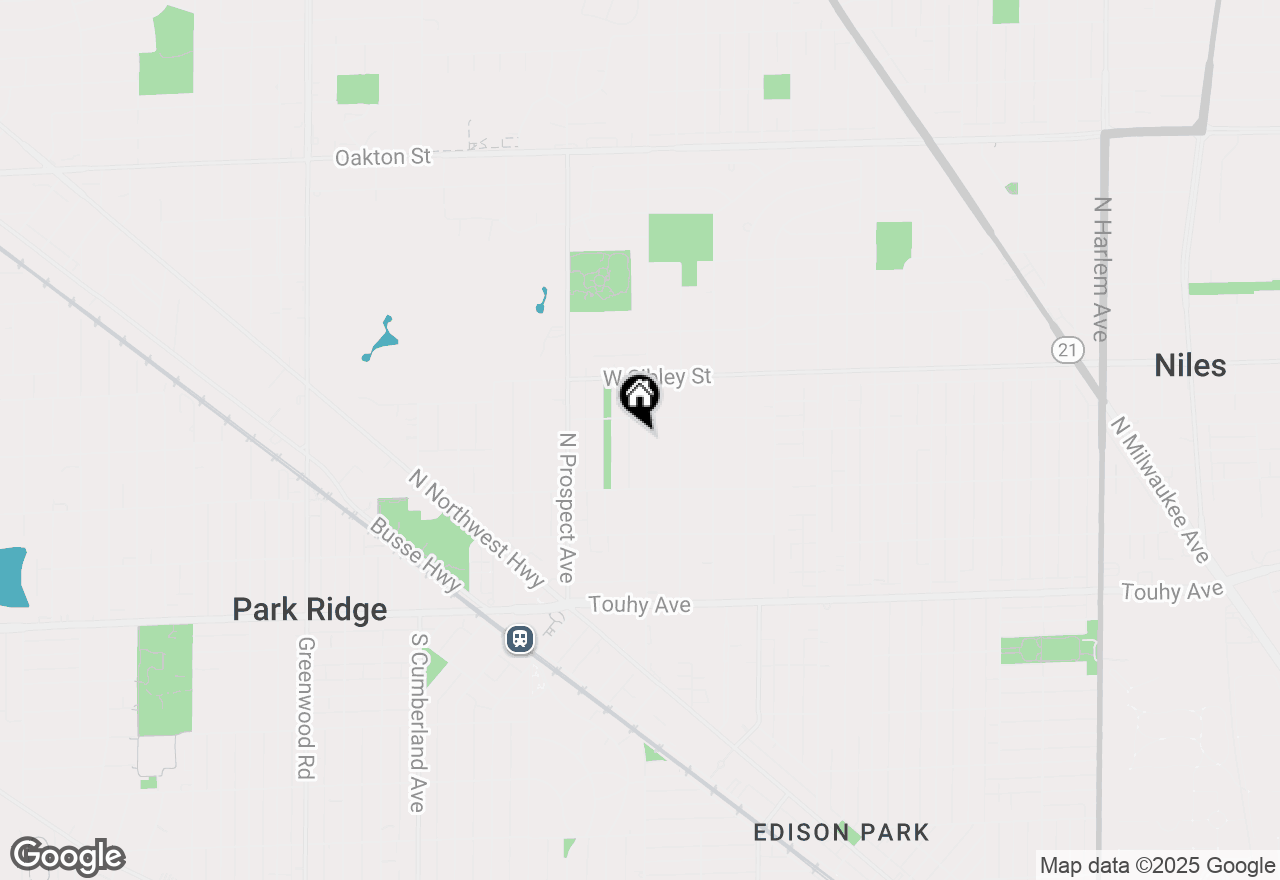 Map of 420 N Washington Avenue, Park Ridge, IL 60068