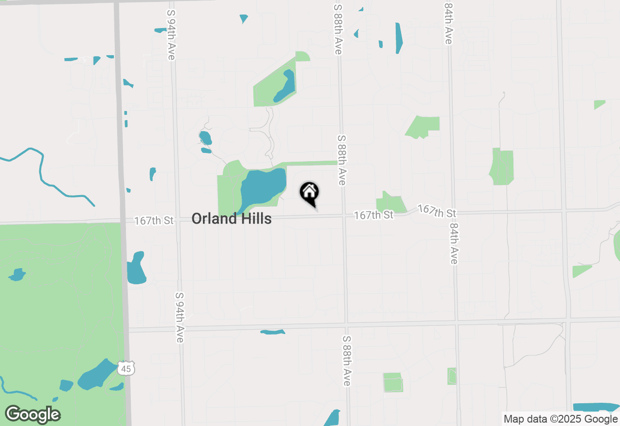 Map of 8862 167th Street, Orland Hills, IL 60487