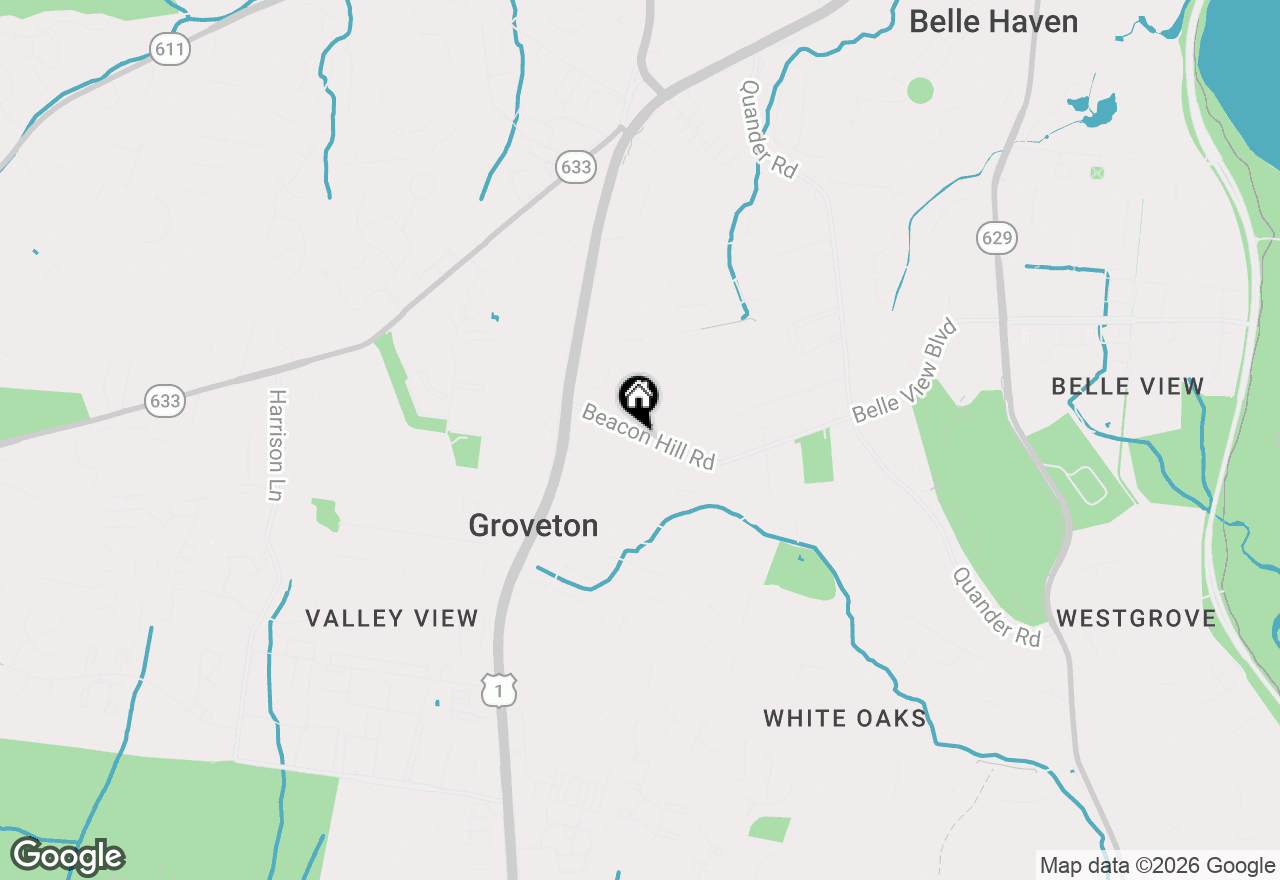 Map of 2613 Beacon Hill Road, Alexandria, VA 22306