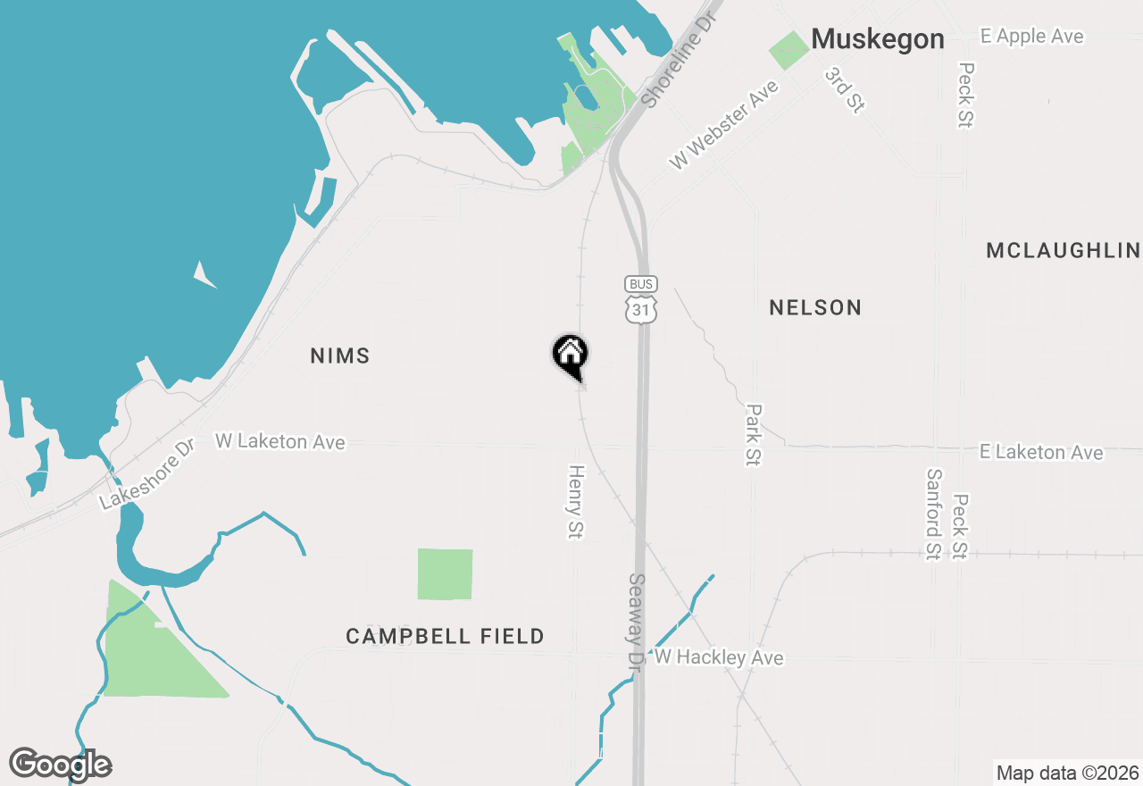 Map of 817 W Dale Avenue, Muskegon, MI 49441