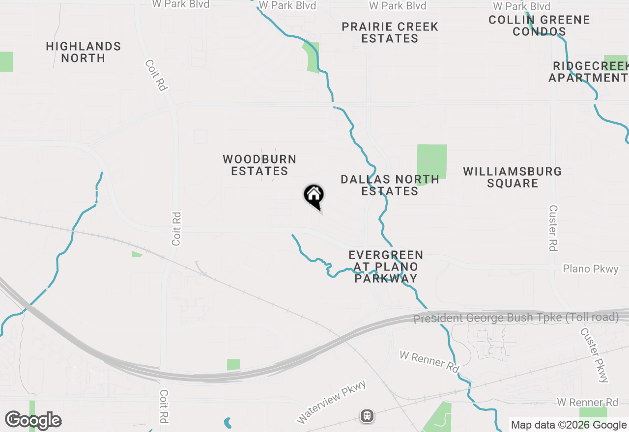 Map of 900 Heart Reef Road, Plano, TX 75075