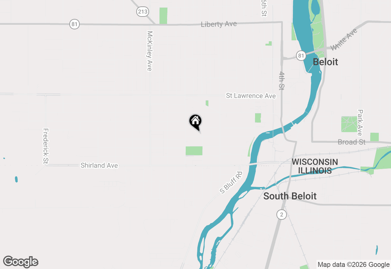 Map of 923 Highland Avenue, Beloit, WI 53511