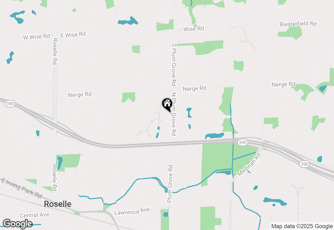 Map of 791 Overland Court, Roselle, IL 60172