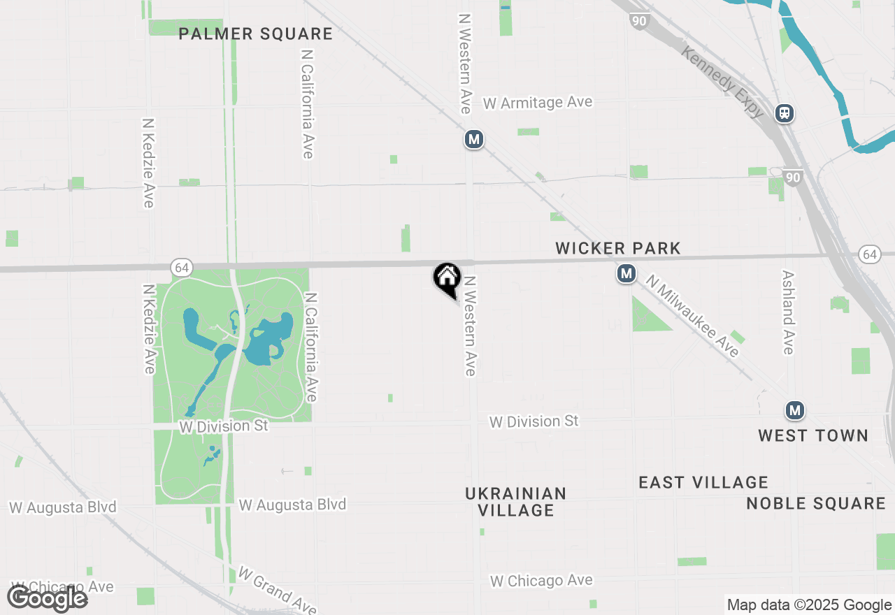 Map of 1458 N Artesian Avenue #3, Chicago, IL 60622