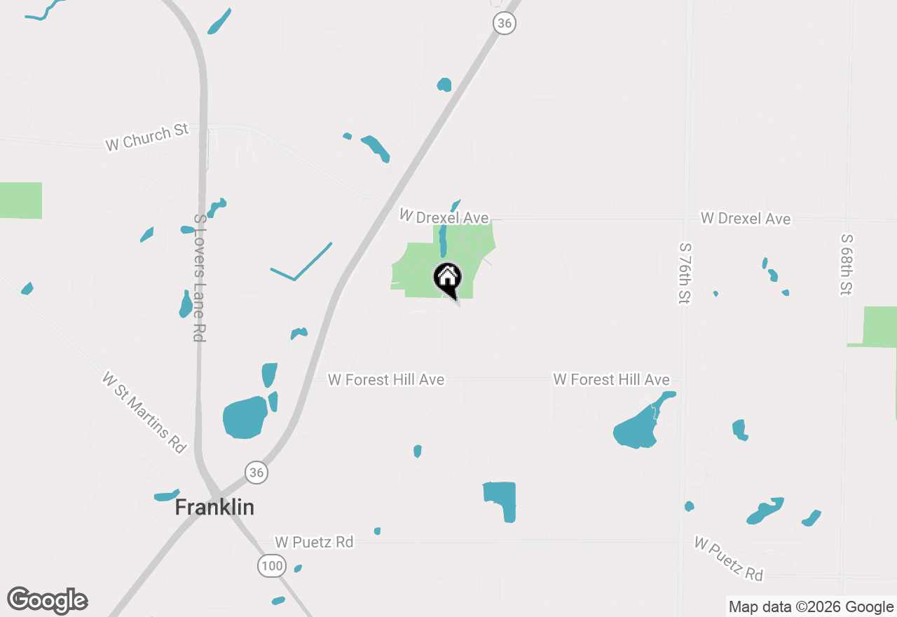 Map of 8148 S 88th St, Franklin, WI 53132