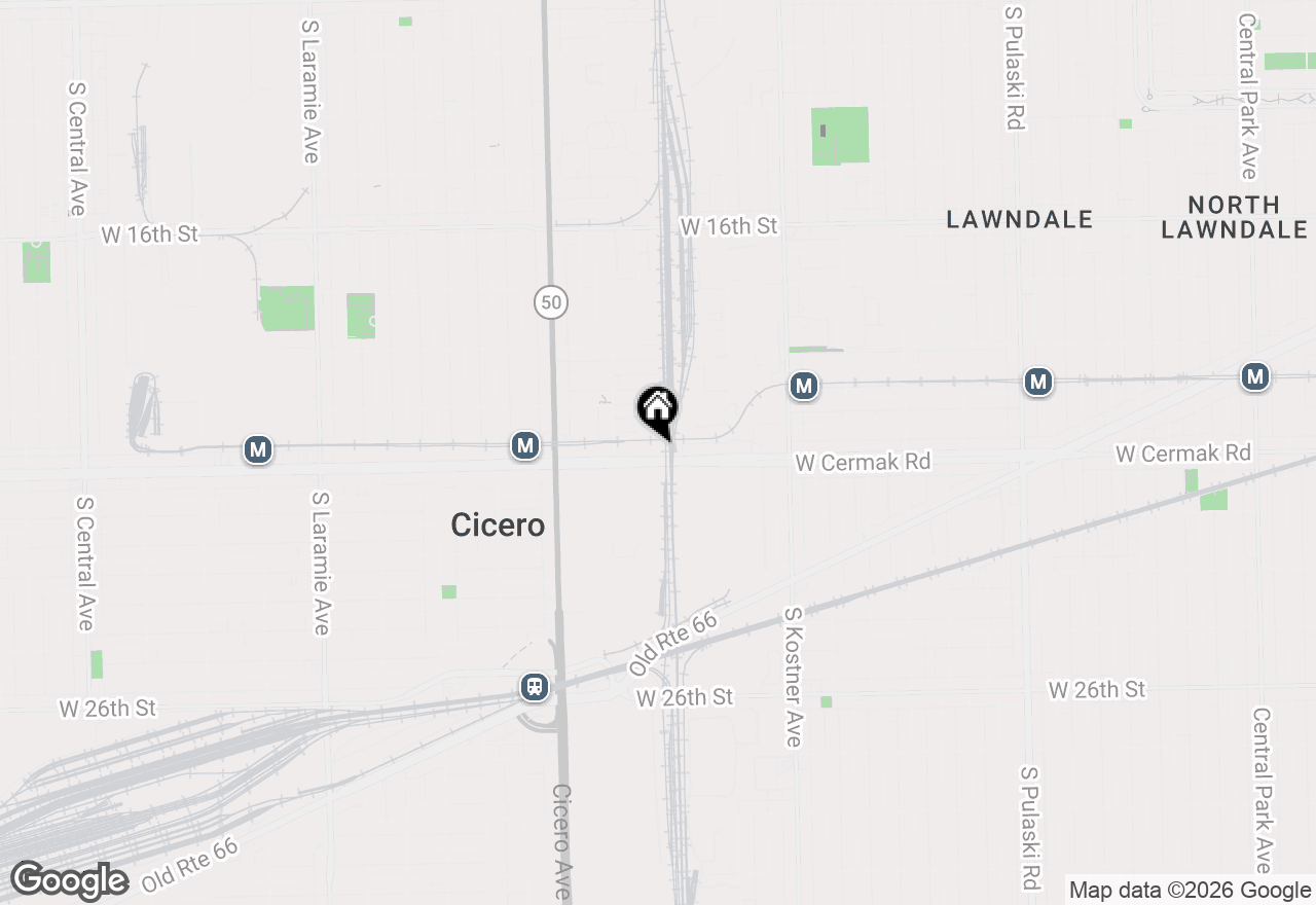 Map of 4606 W Cermak Road, Cicero, IL 60804
