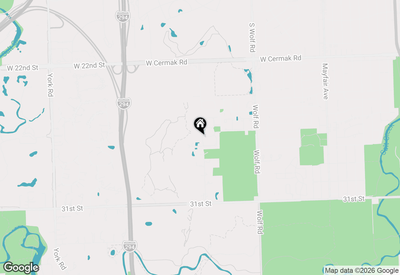 Map of 2612 Ashley Woods Drive, Westchester, IL 60154