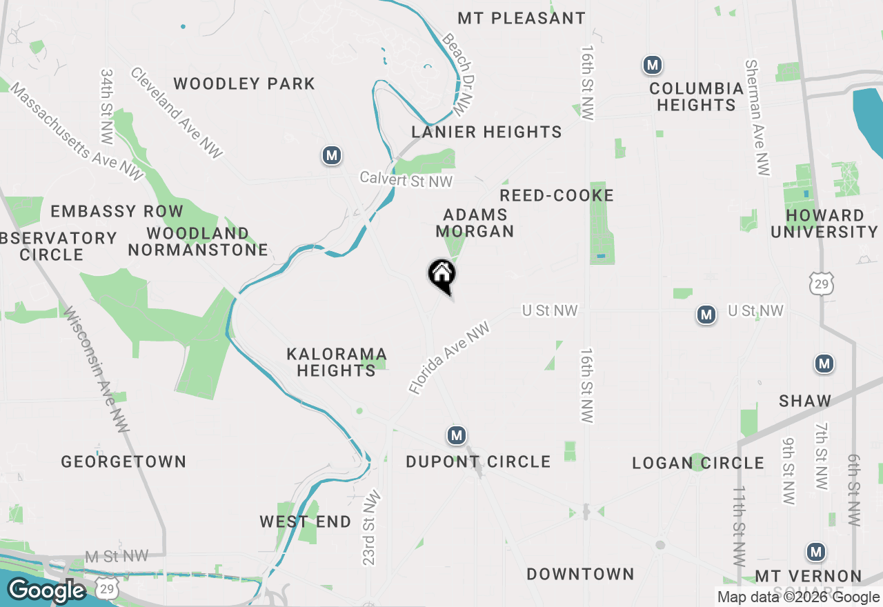 Map of 2022 Columbia Road Nw #412, Washington, DC 20009