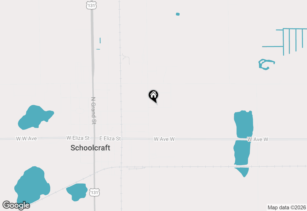 Map of 380 Birch, Schoolcraft, MI 49087