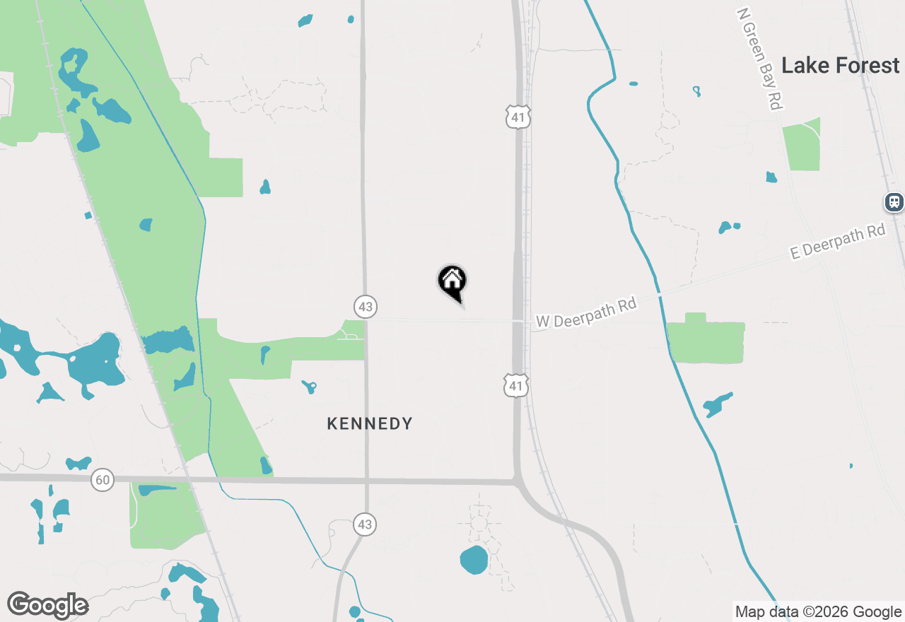 Map of 790 W Deerpath Road, Lake Forest, IL 60045
