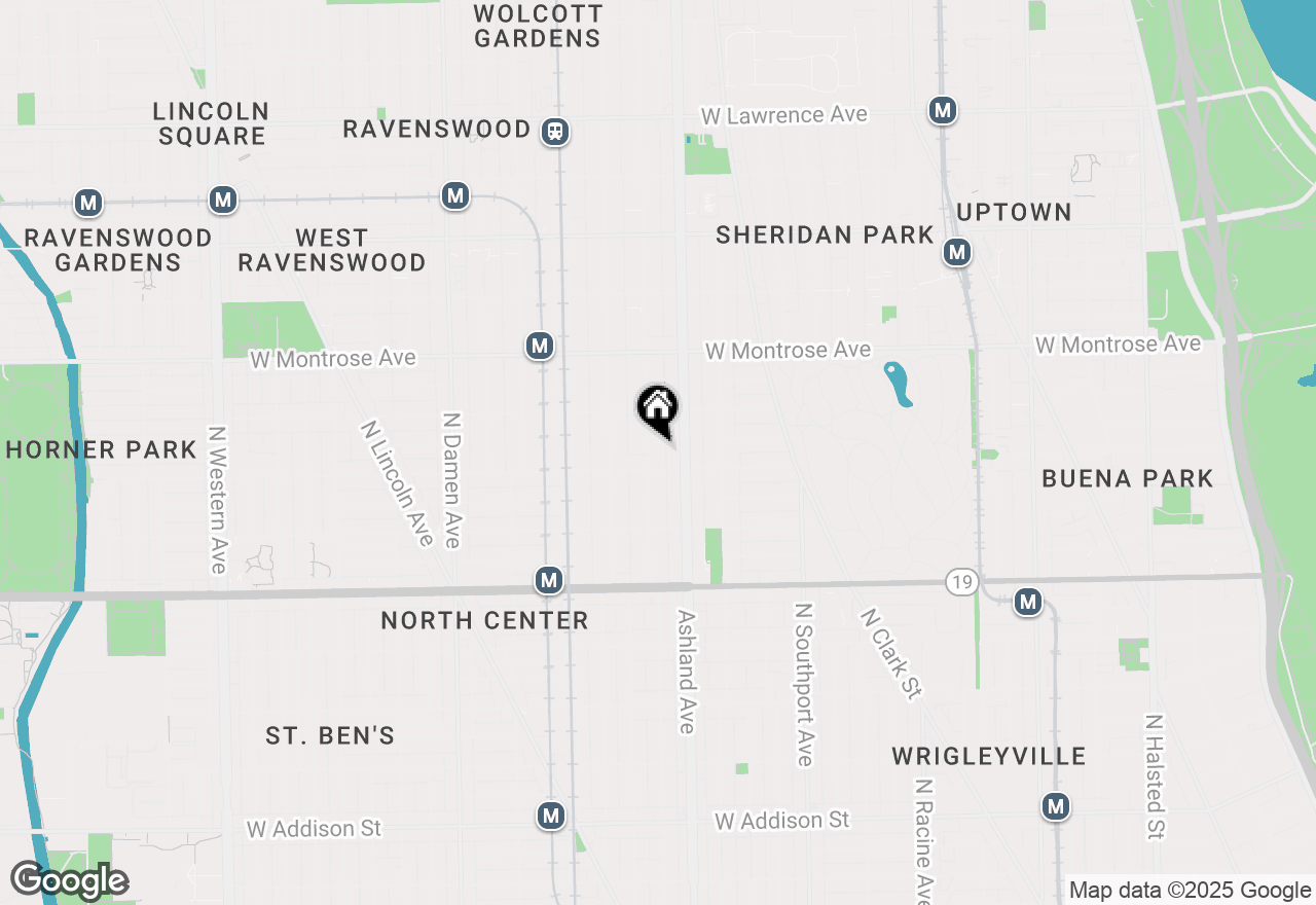 Map of 4217 N Paulina Street #3E, Chicago, IL 60613