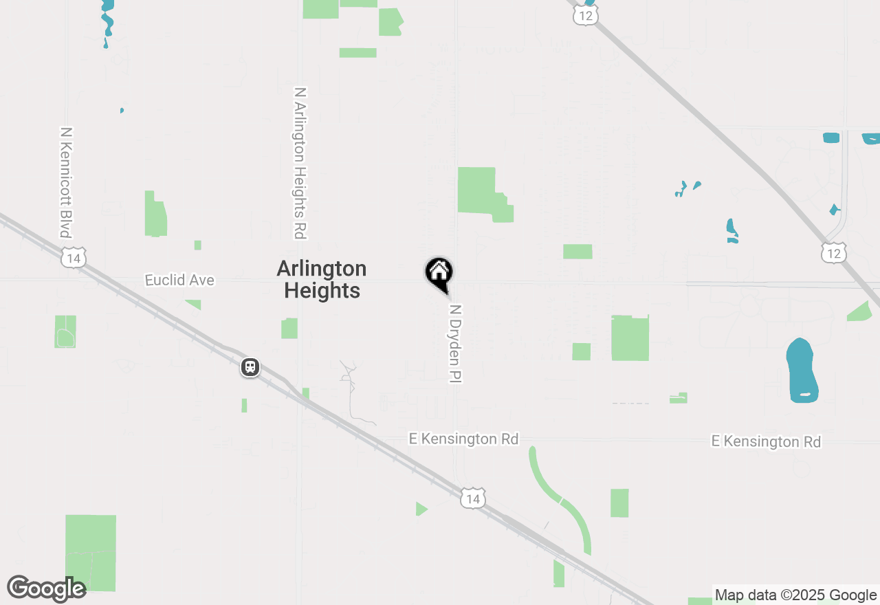 Map of 419 N Lincoln Lane, Arlington Heights, IL 60004