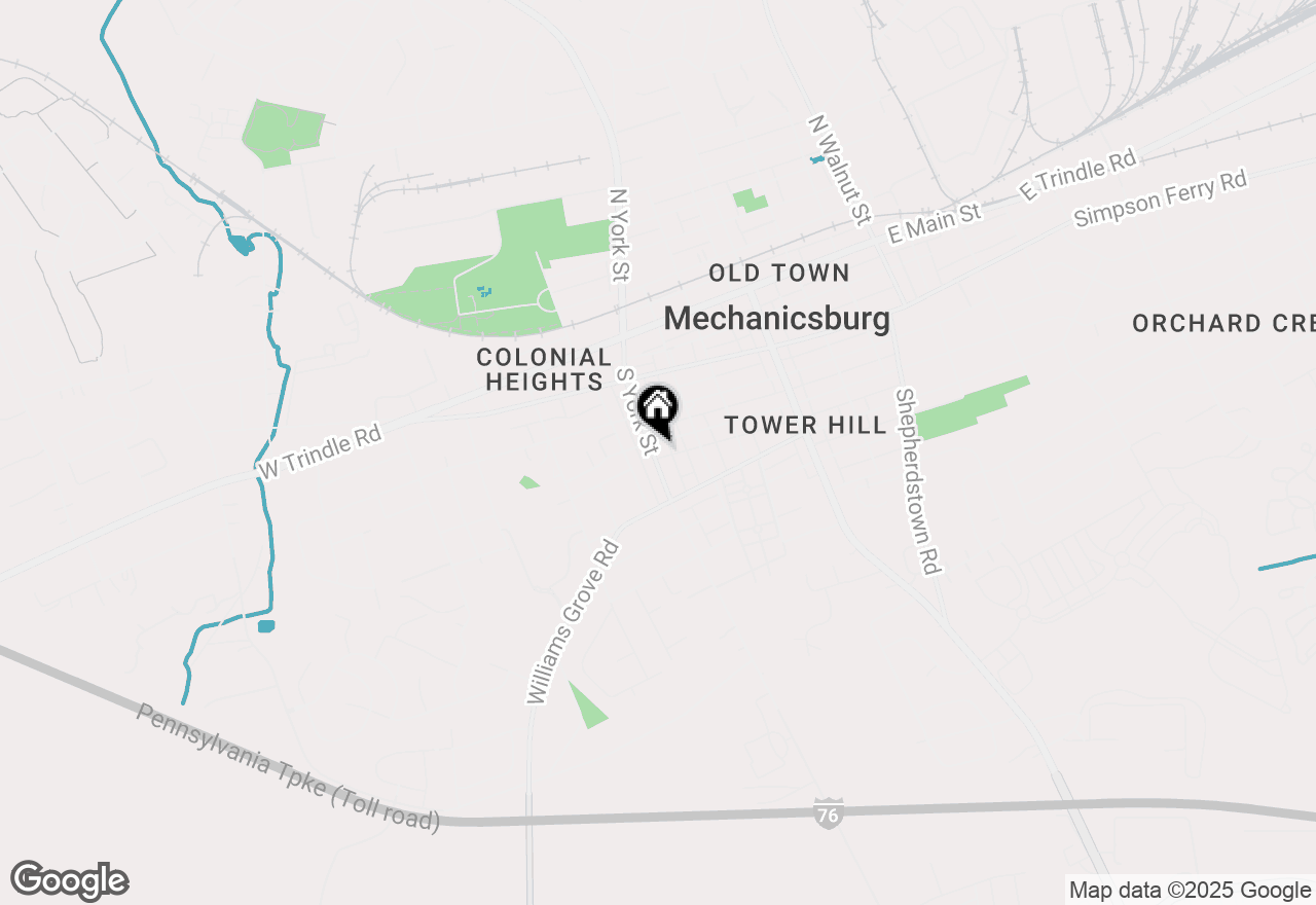 Map of 403 S York Street, Mechanicsburg, PA 17055