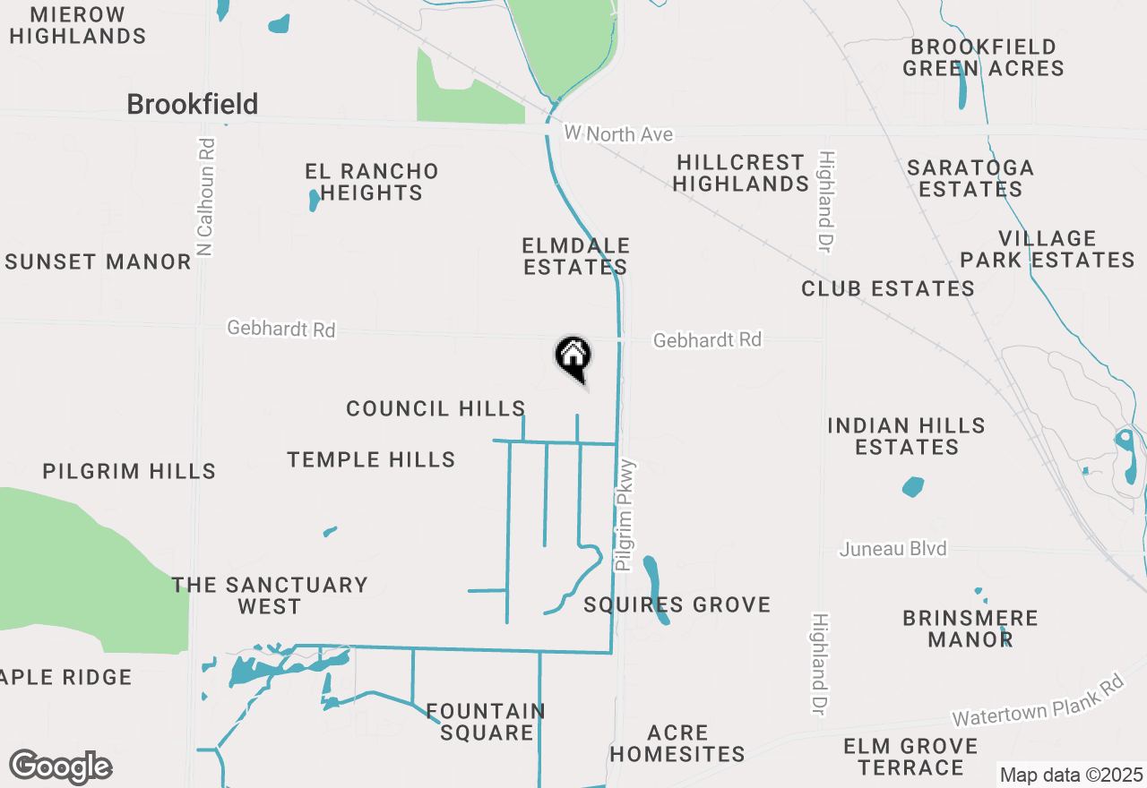 Map of 15785 Choctaw Trl, Brookfield, WI 53005