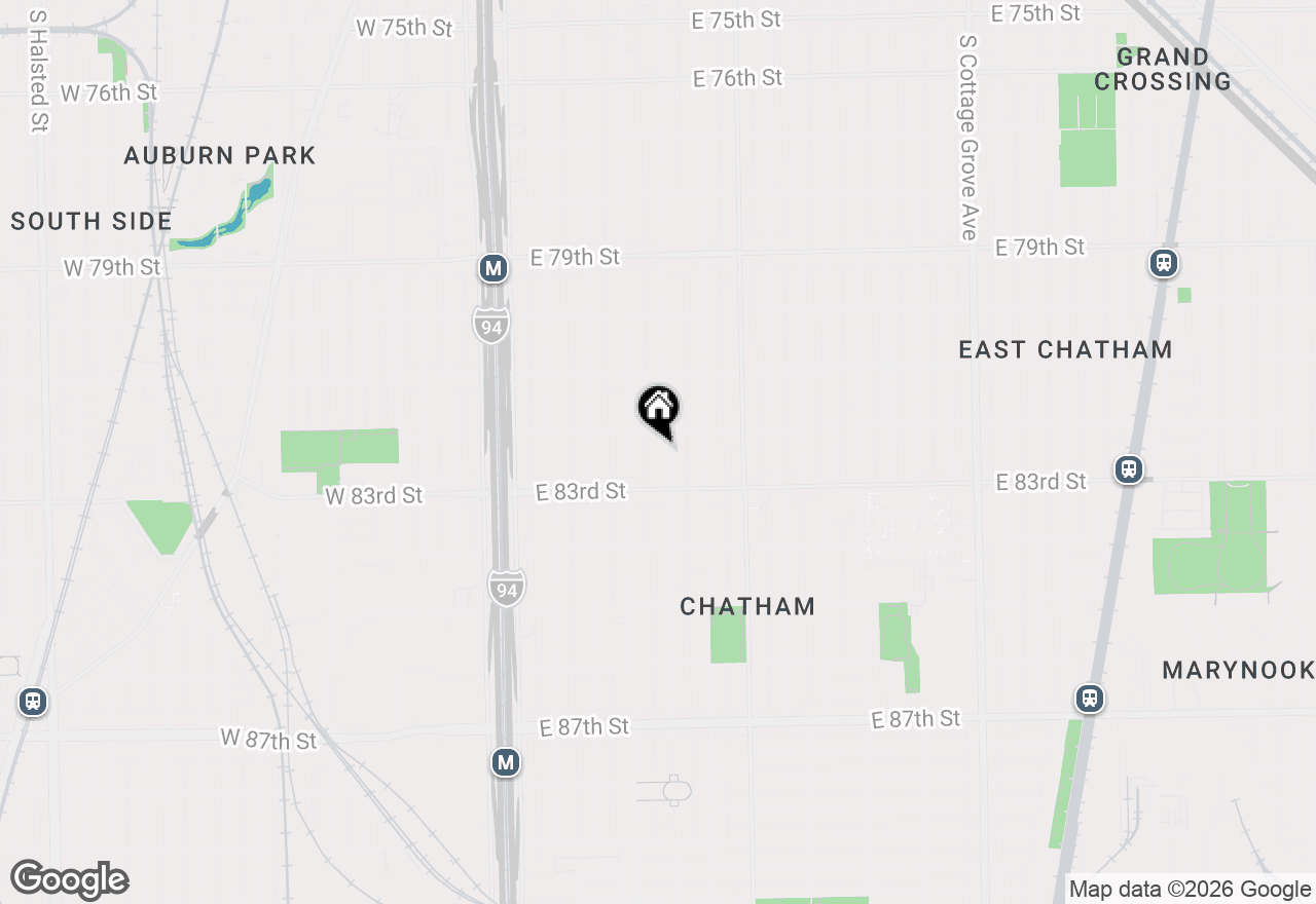 Map of 8220 S Prairie Avenue, Chicago, IL 60619
