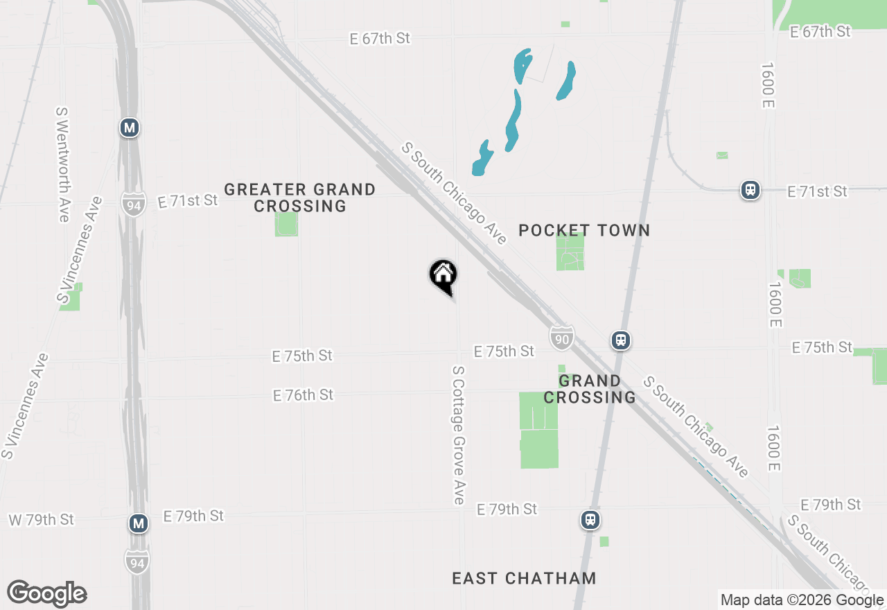 Map of 7349 S Evans Avenue #1, Chicago, IL 60619