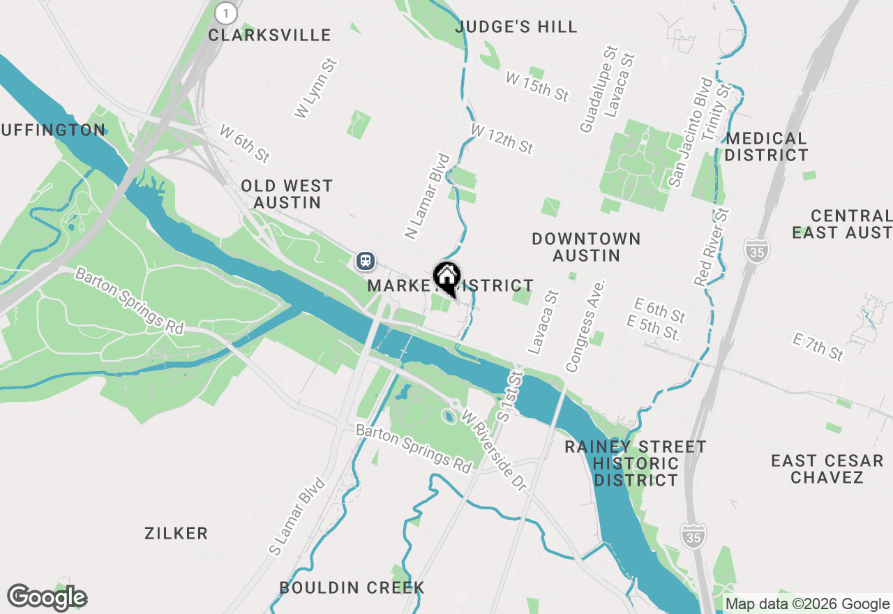Map of 222 West Ave #2204, Austin, TX 78701