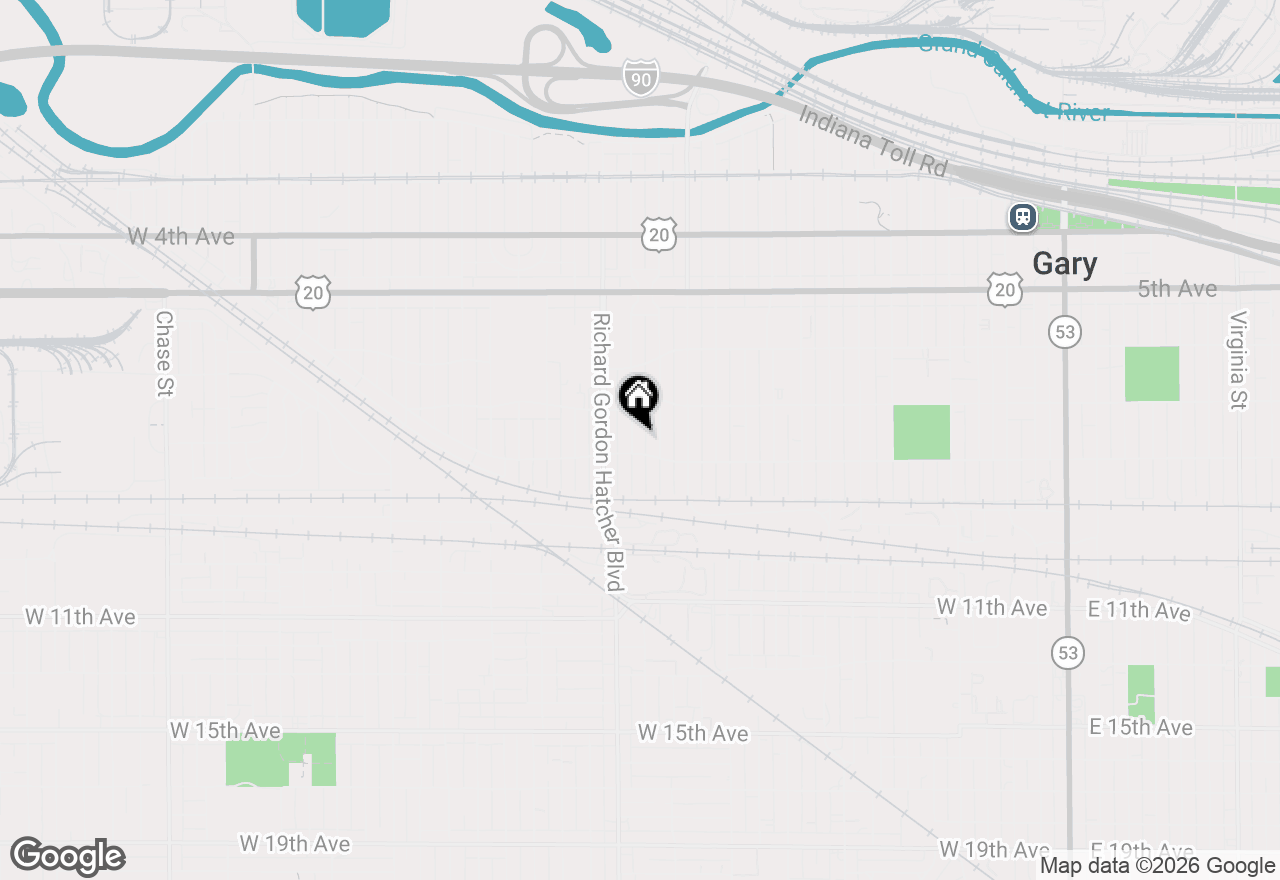 Map of 755 Johnson Street, Gary, IN 46402