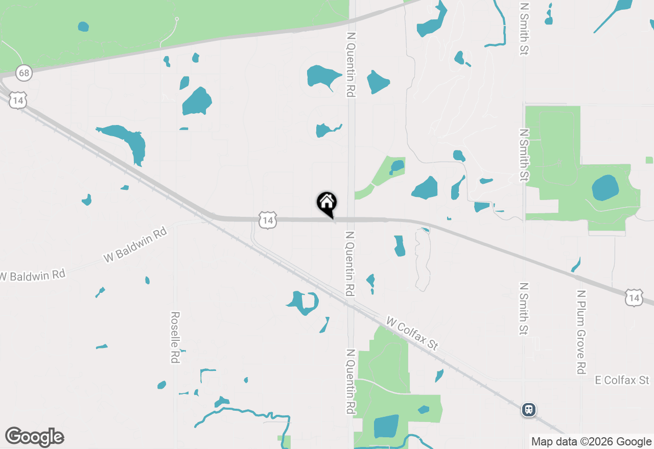 Map of 784 N Franklin Avenue, Palatine, IL 60067