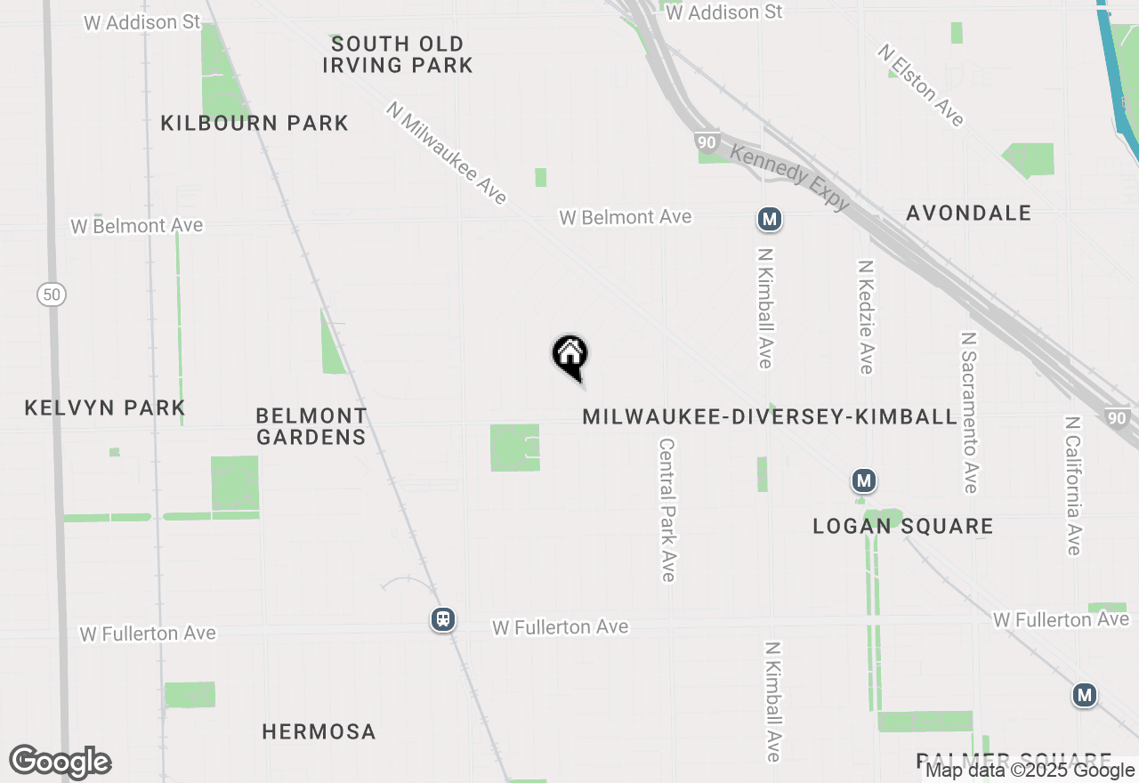 Map of 2835 N Hamlin Avenue, Chicago, IL 60618