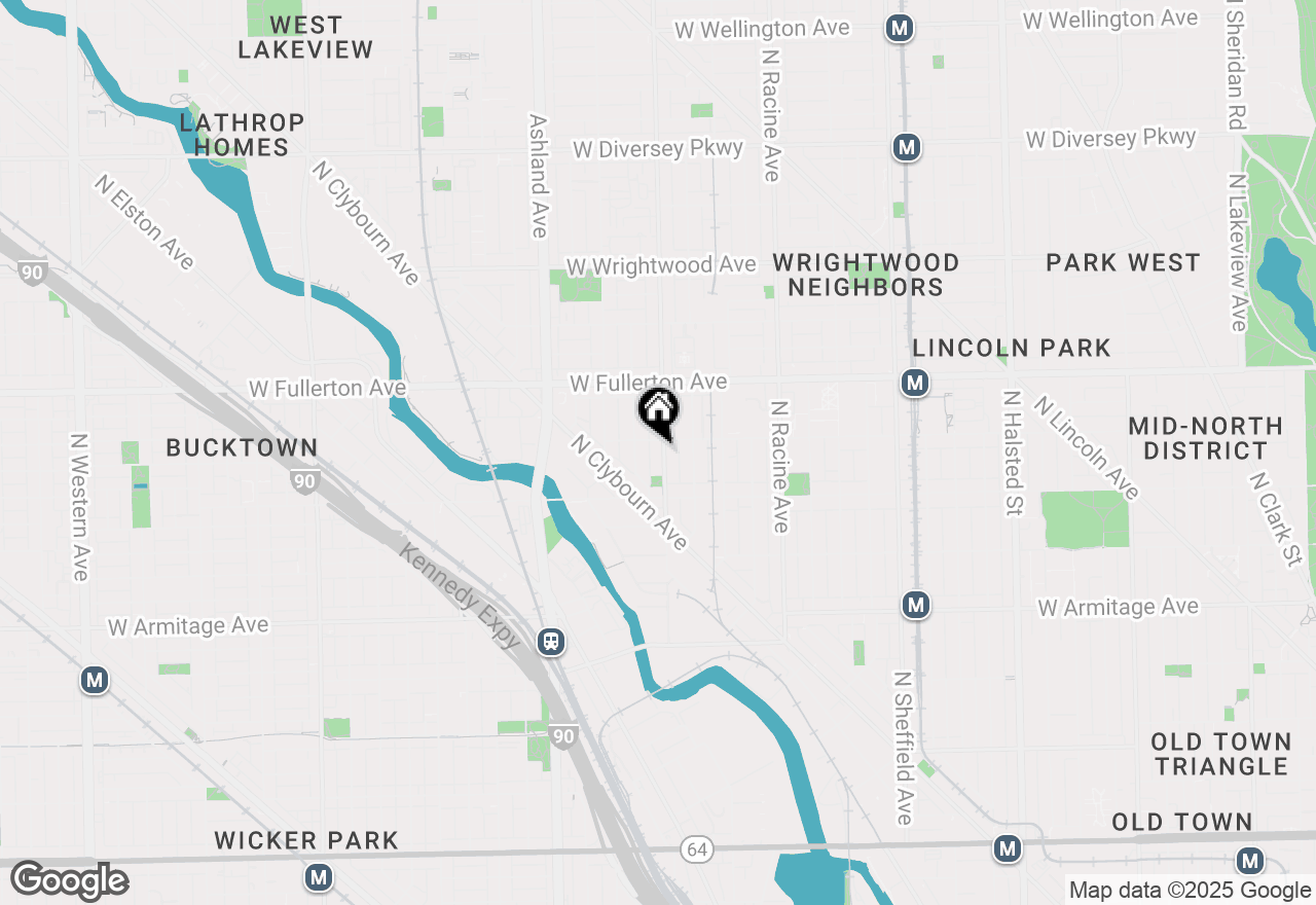 Map of 2248 N Southport Avenue #1R, Chicago, IL 60614