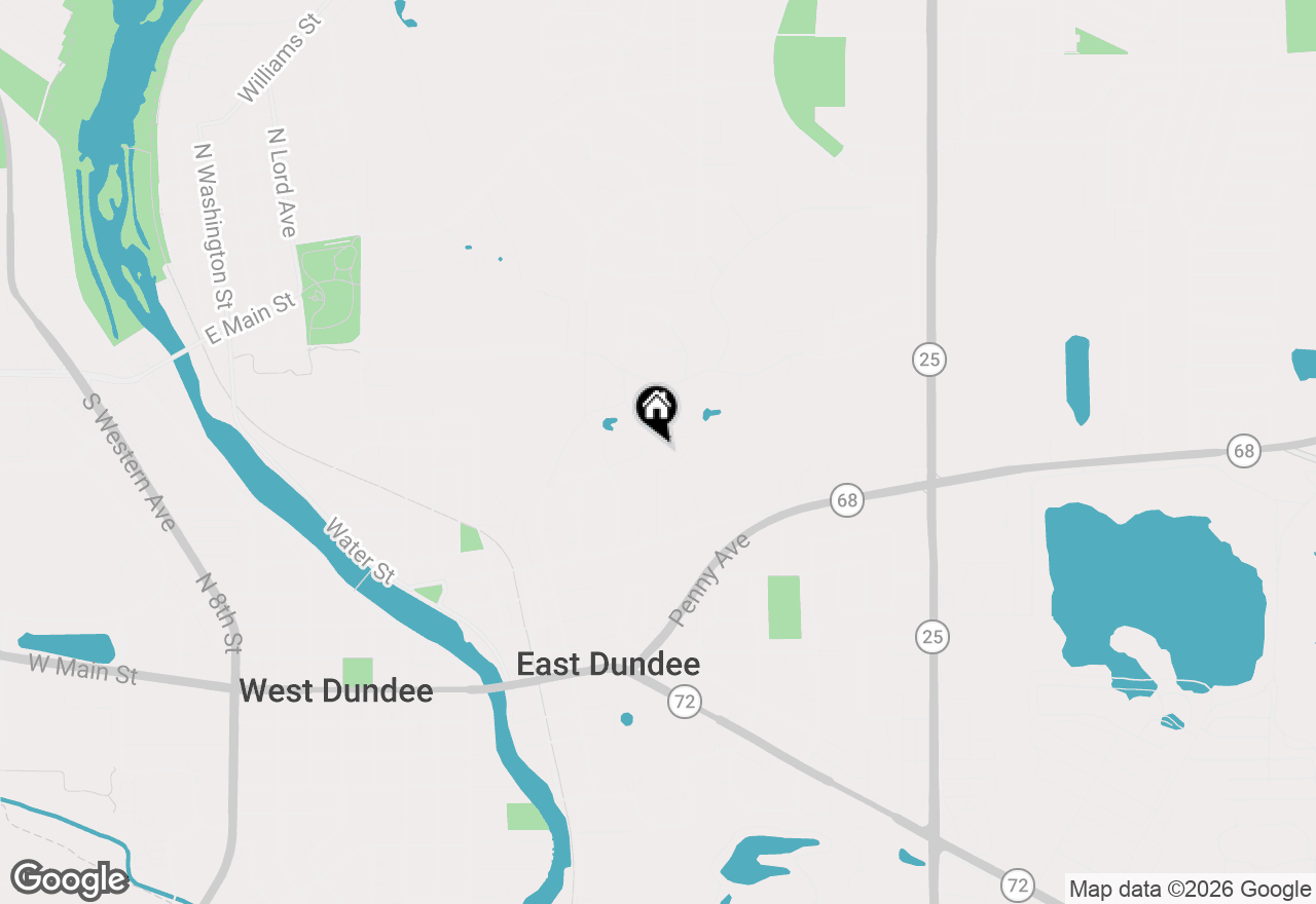 Map of 446 Roslyn Road, East Dundee, IL 60118