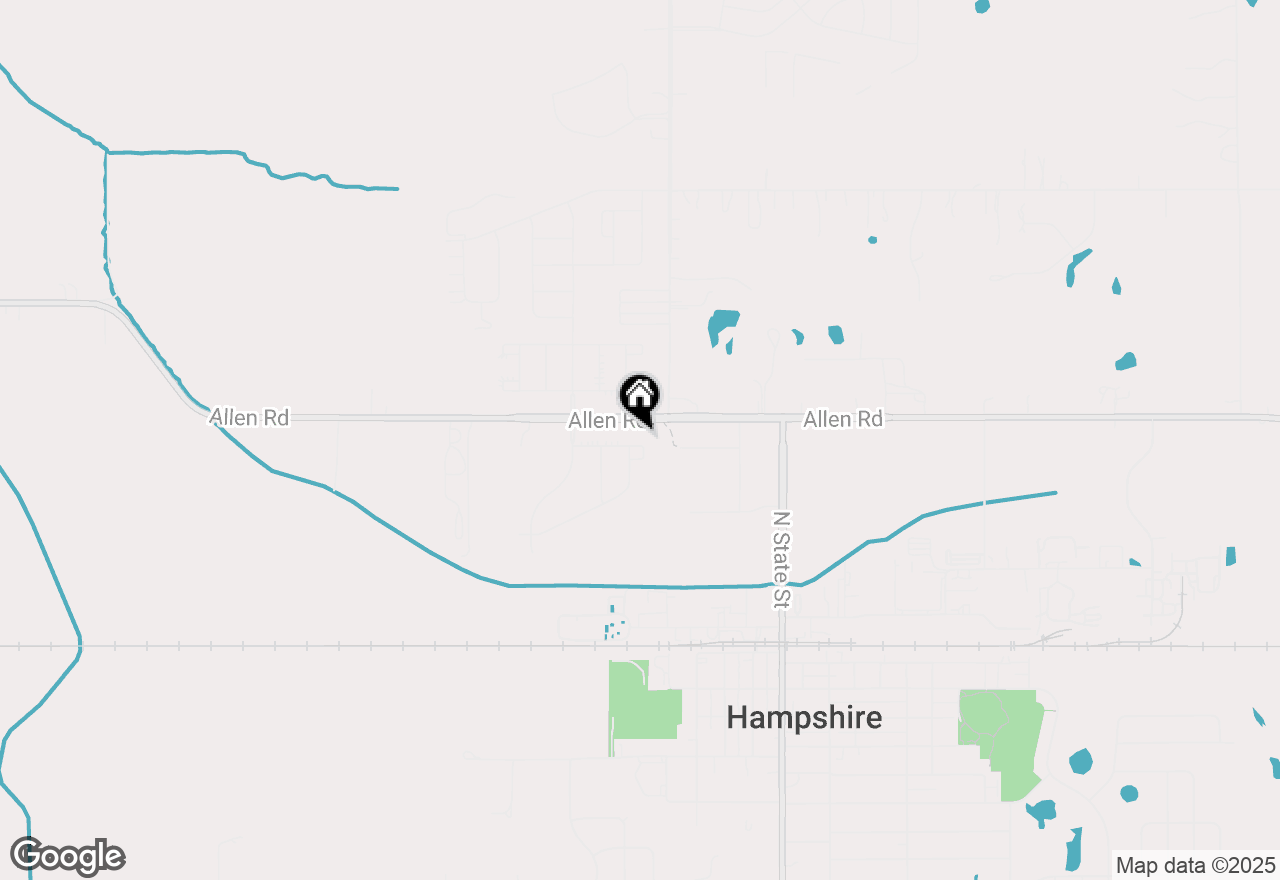 Map of 350 Cardinal Way, Hampshire, IL 60140