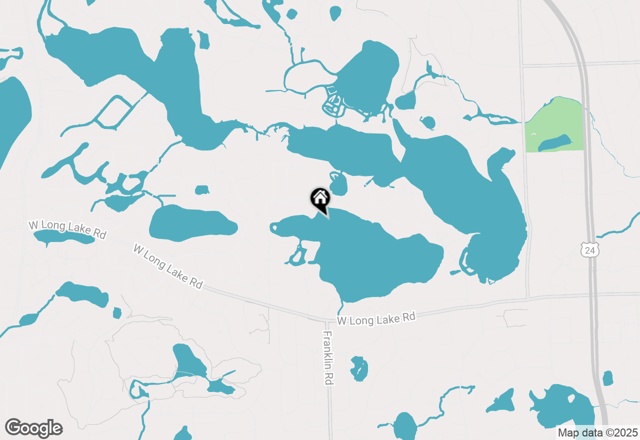 Map of 1567 Island Lane, Bloomfield Hills, MI 48302