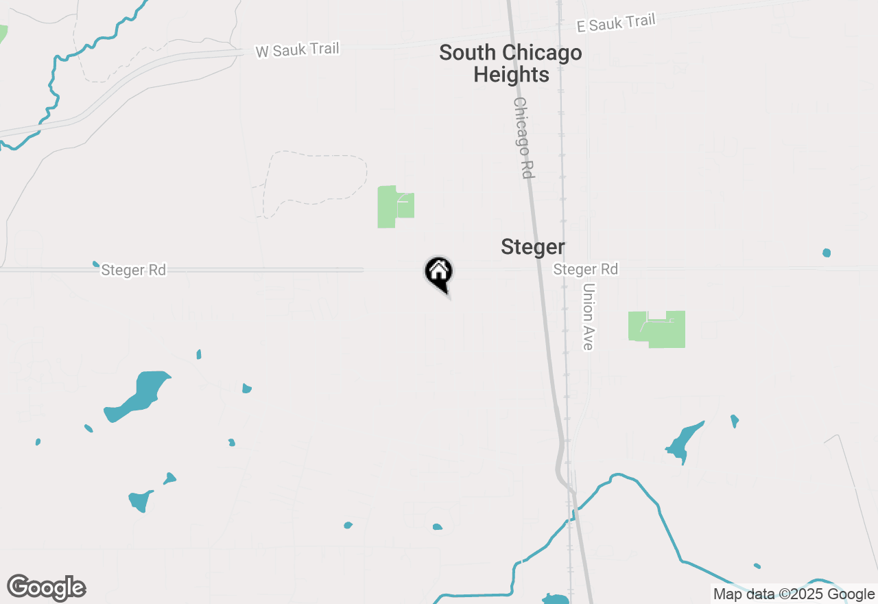 Map of 3439 Sangamon Street, Steger, IL 60475