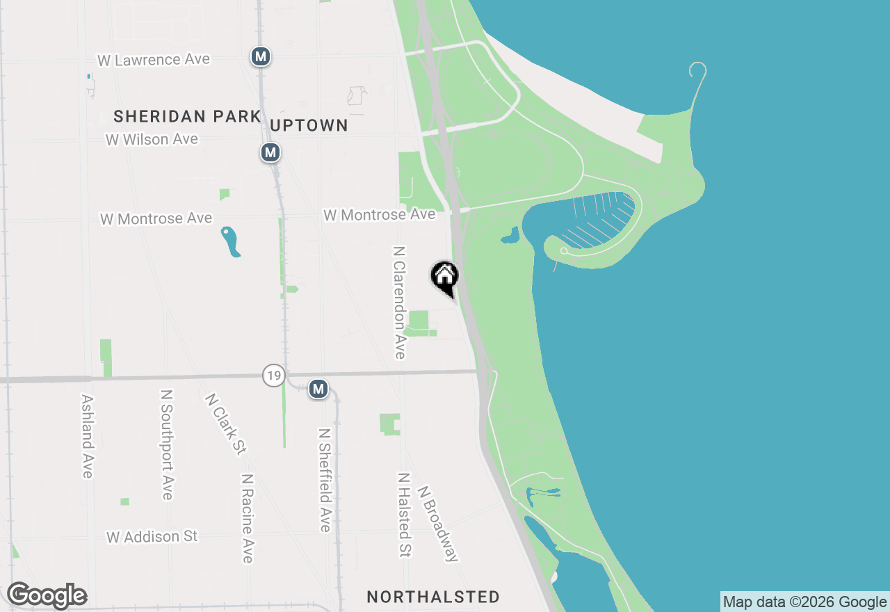 Map of 4170 N Marine Drive #18D, Chicago, IL 60613