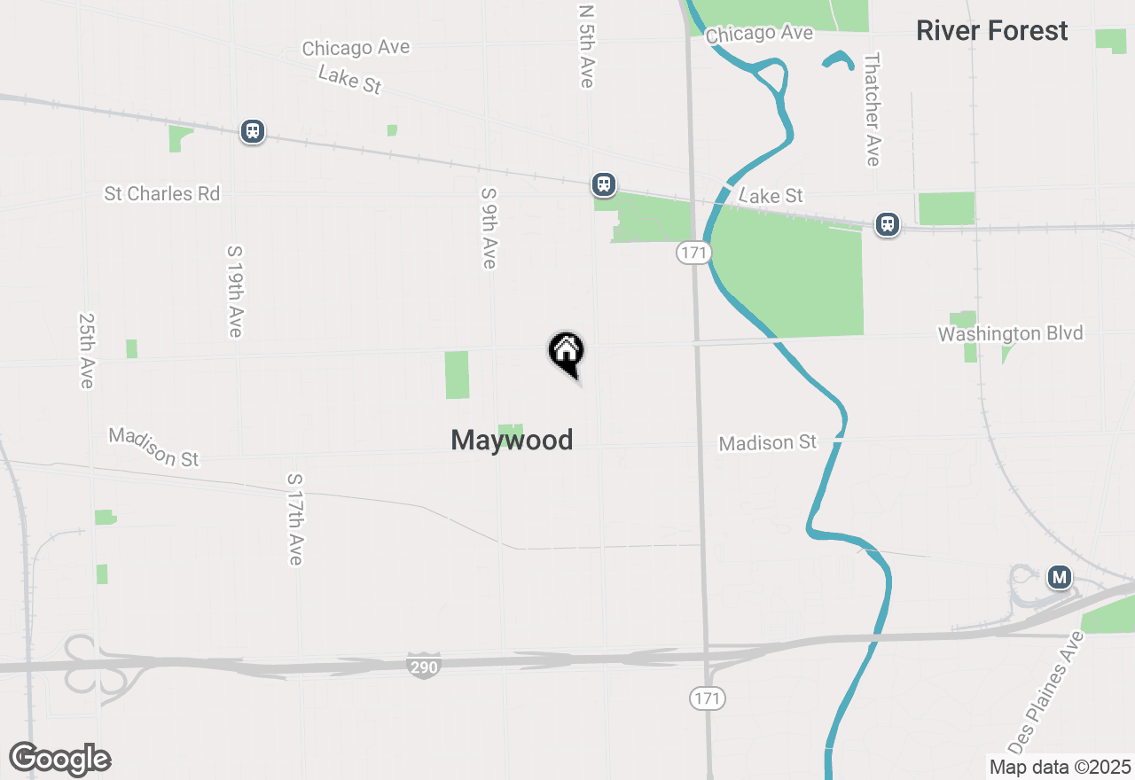 Map of 714 S 6th Avenue, Maywood, IL 60153