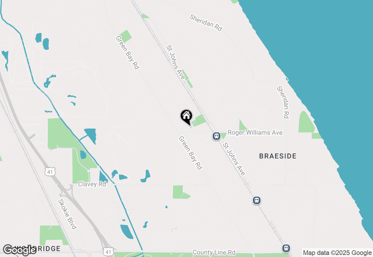 Map of 741 Broadview Avenue, Highland Park, IL 60035