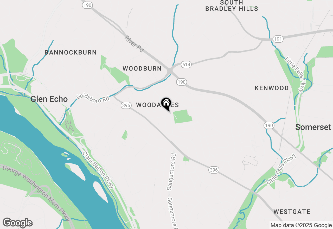Map of 6005 Wynnwood Road, Bethesda, MD 20816