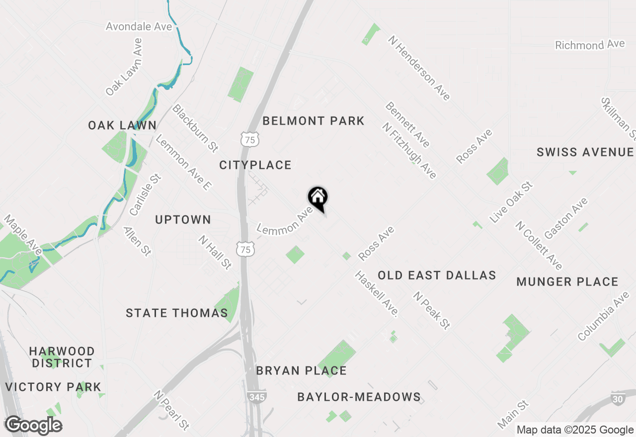 Map of 4206 Cabell Drive, Dallas, TX 75204