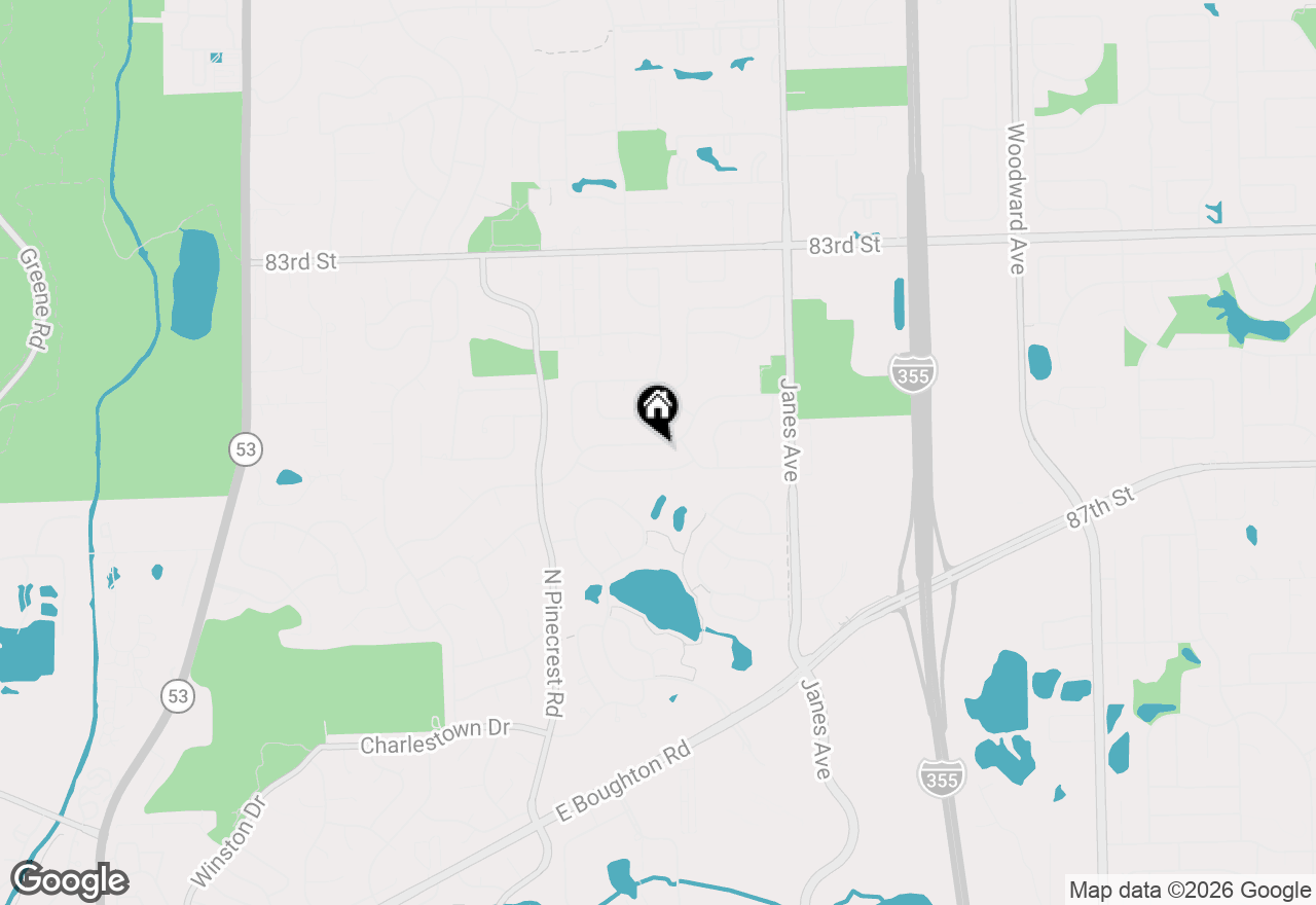Map of 585 Cambridge Way, Bolingbrook, IL 60440