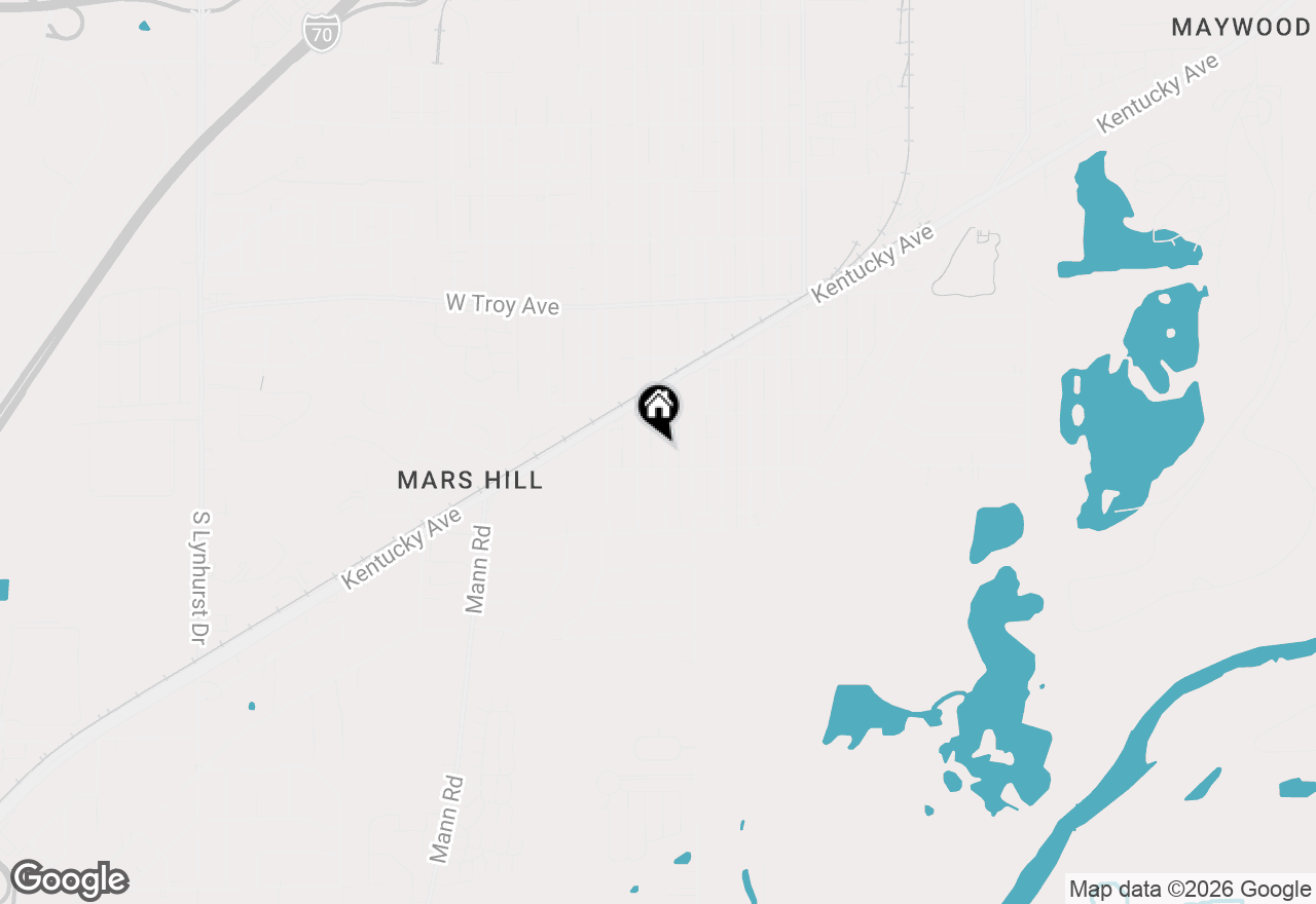 Map of 3242 Collier Street, Indianapolis, IN 46221