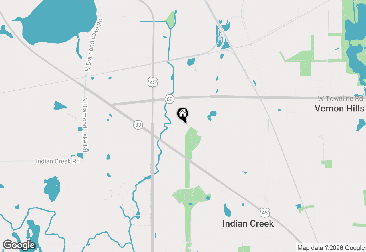Map of 553 Yosemite Way, Mundelein, IL 60060