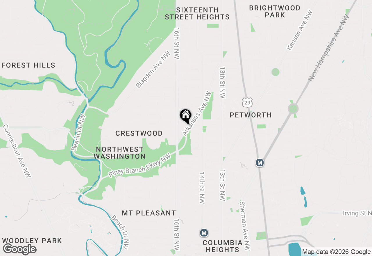 Map of 4114 Arkansas Avenue Nw, Washington, DC 20011