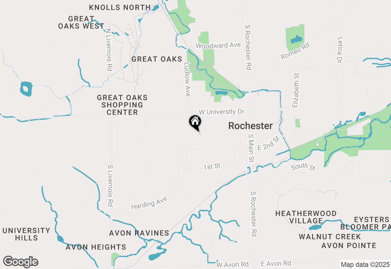 Map of 312 Wesley Street, Rochester, MI 48307