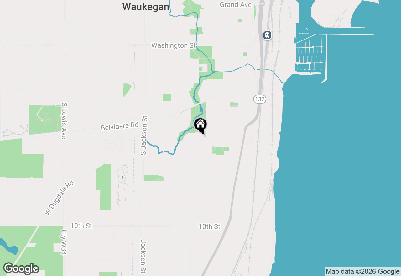 Map of 515 George Avenue #1, Waukegan, IL 60085