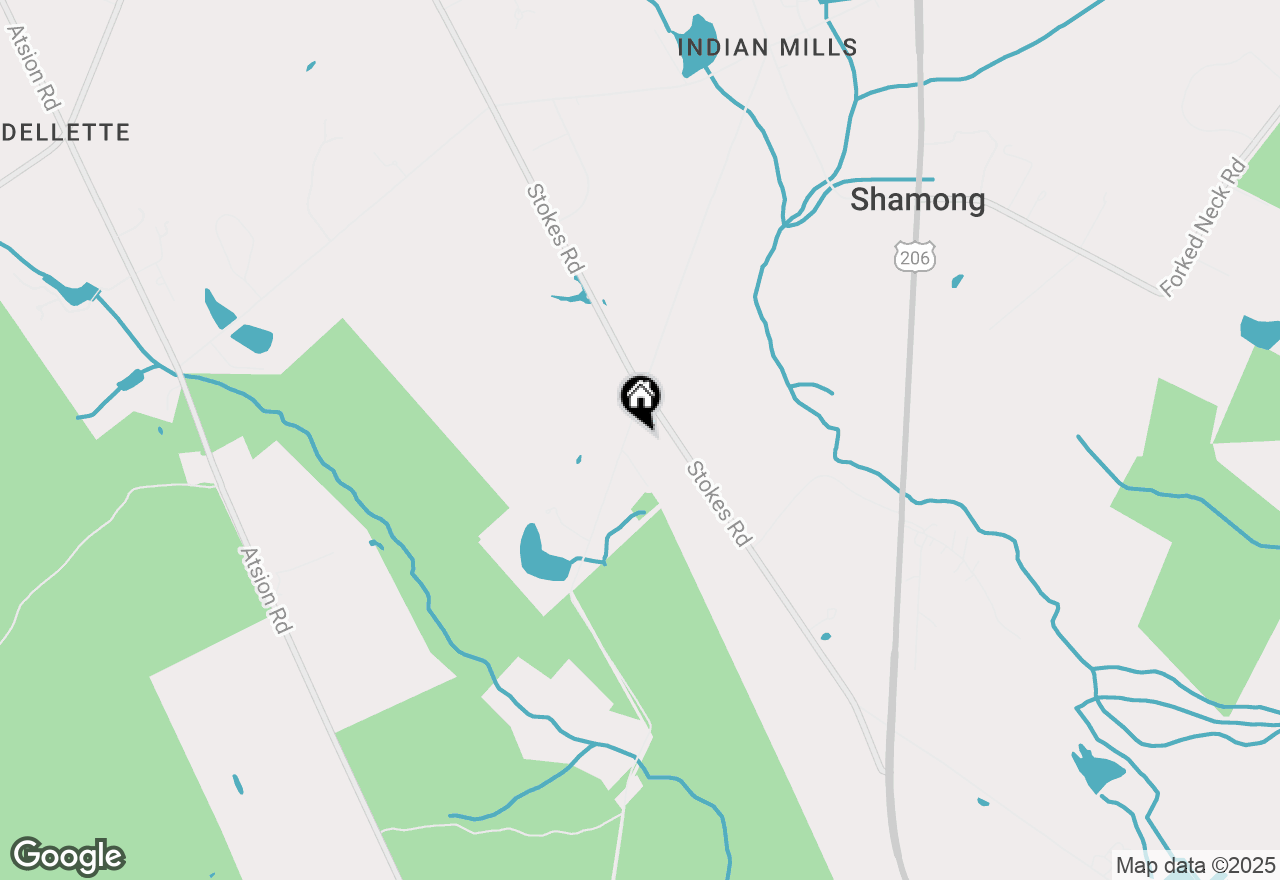 Map of 86 Three Bridge Road, Shamong, NJ 08088