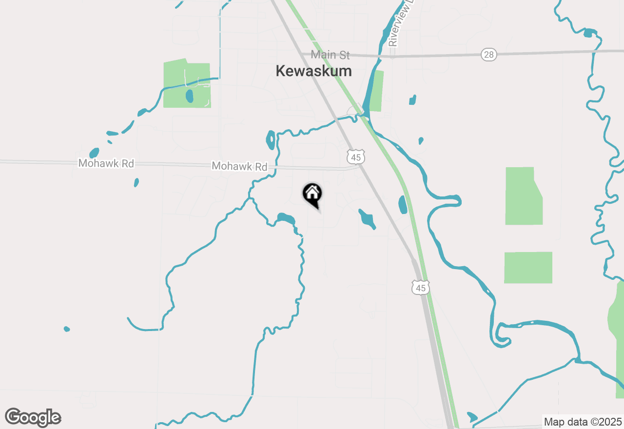Map of 708 Pleasantwood Dr, Kewaskum, WI 53040