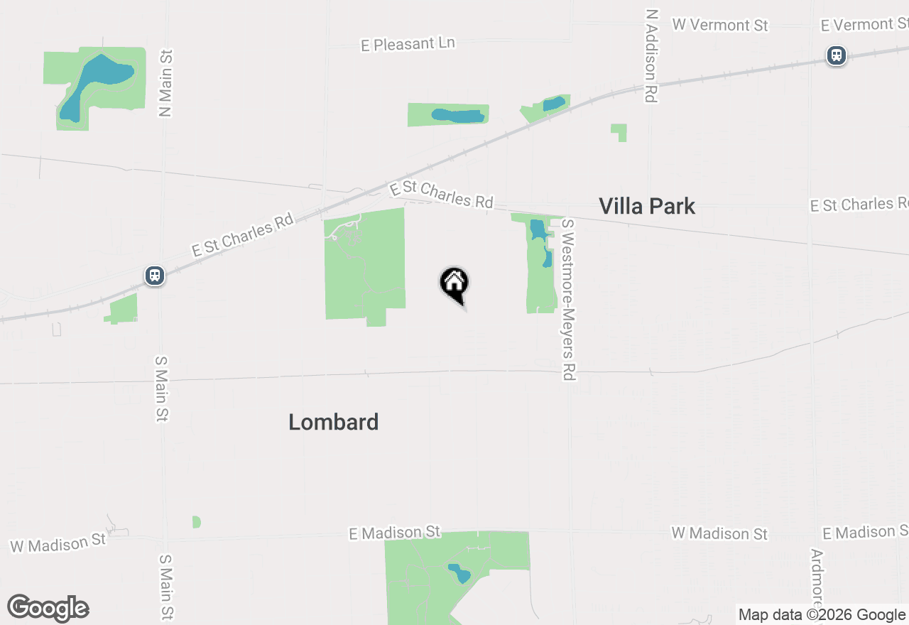 Map of 131 S Lodge Lane, Lombard, IL 60148