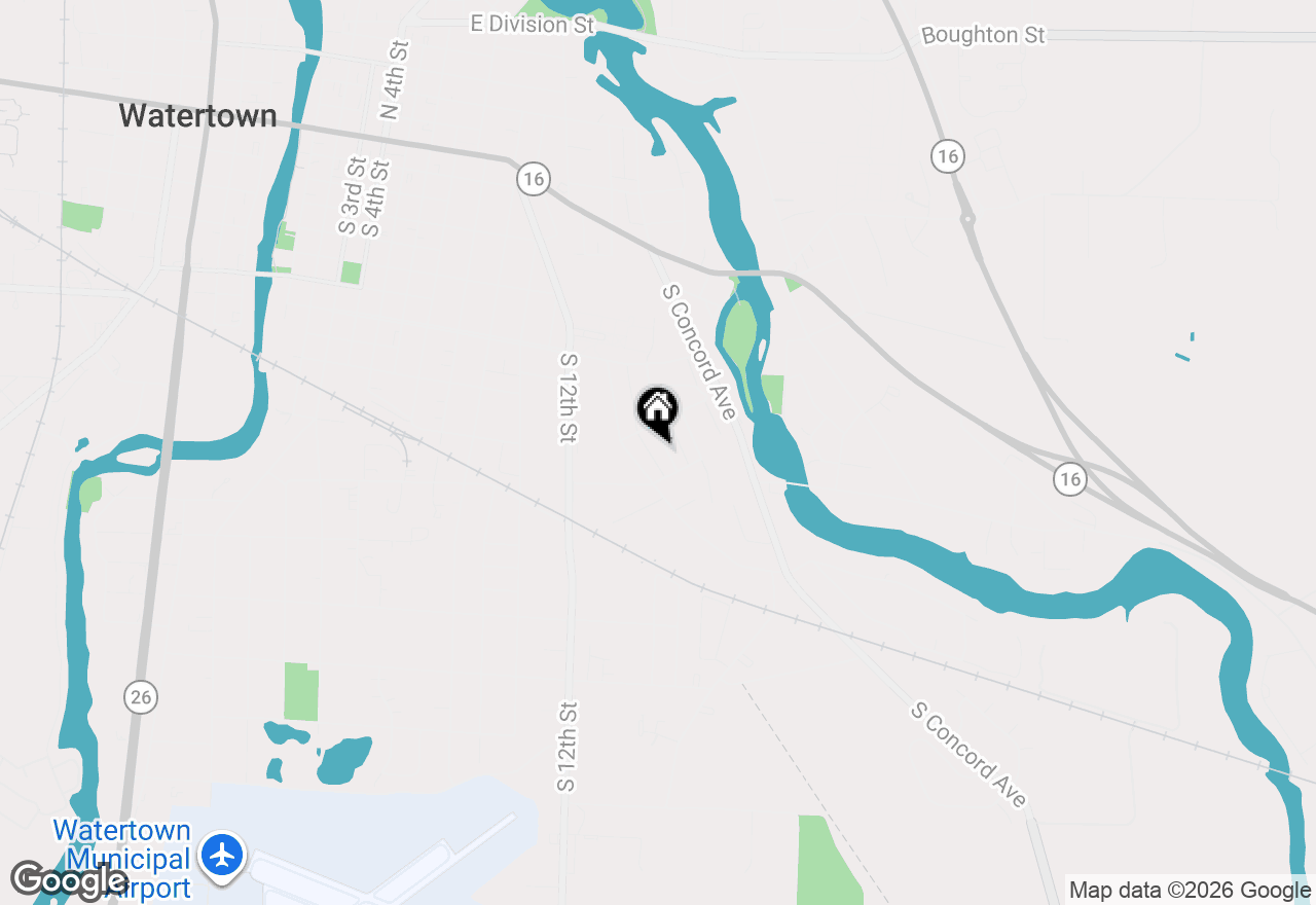 Map of 910 Harvey Ave, Watertown, WI 53094