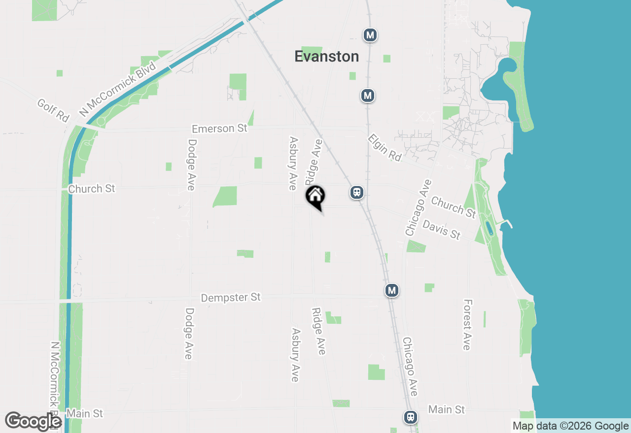 Map of 1567 Ridge Avenue #408, Evanston, IL 60201