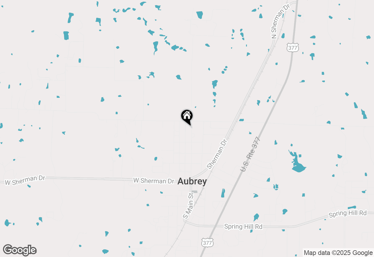 Map of 612 N Cherry Street, Aubrey, TX 76227