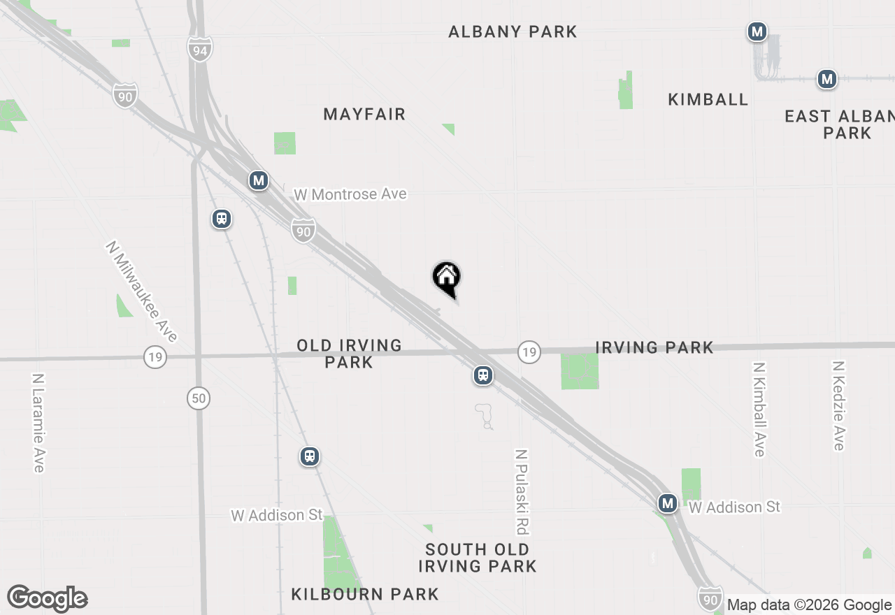 Map of 4101 N Keeler Avenue #2B, Chicago, IL 60641