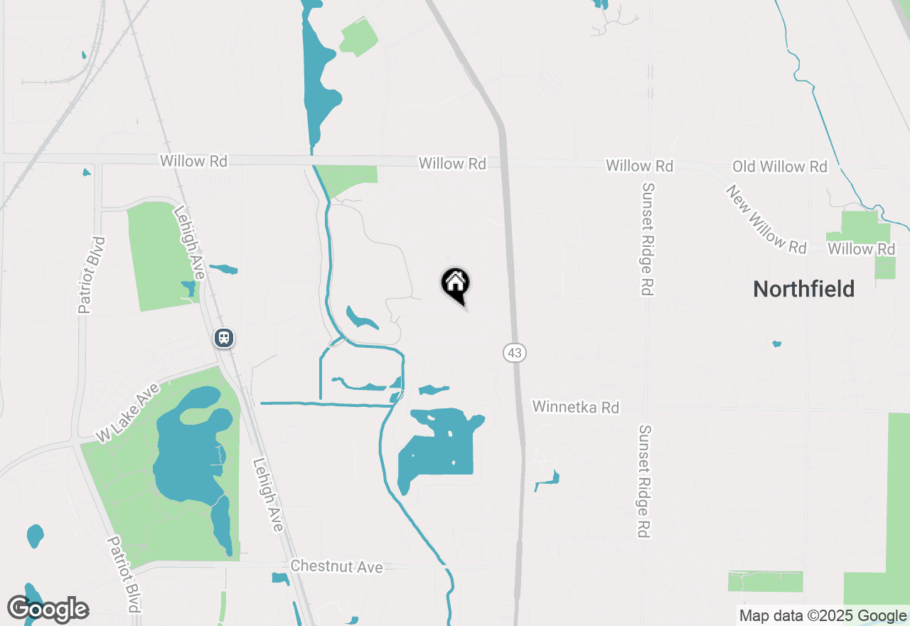 Map of 804 8th Street, Northfield, IL 60093