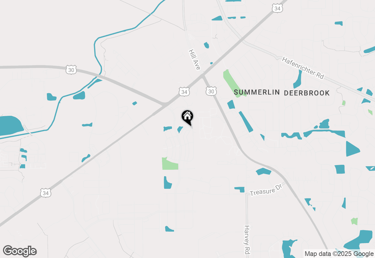 Map of 34 Waterbury Circle, Oswego, IL 60543