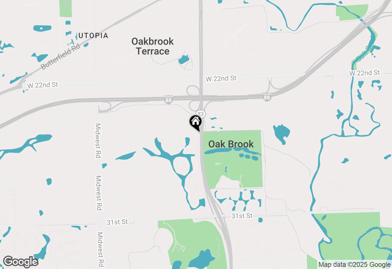 Map of 186 Briarwood Loop, Oak Brook, IL 60523